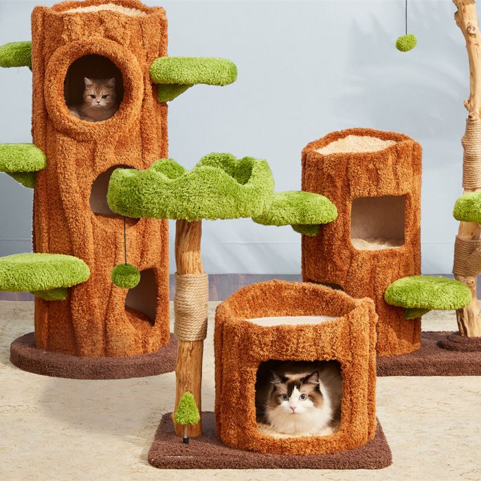 Luxury Solid Wood Cat Climbing Frame - Image 1