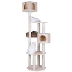 85 Inches Premium Scots Pine Real Wood Condo & Cat Tree - Image 6