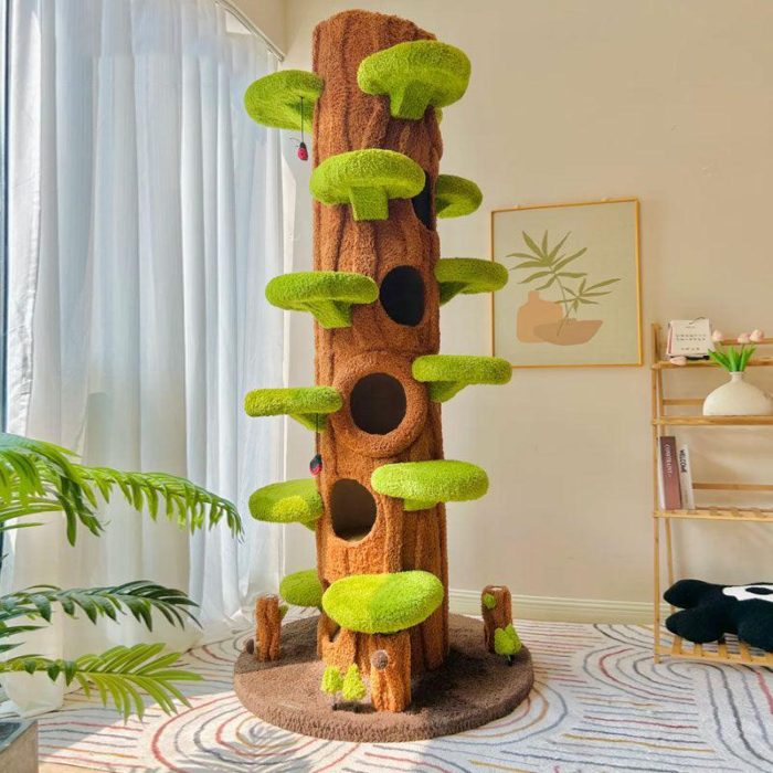 90.5 Inches Tall Magic Forest Cat Tree Tower - Image 2