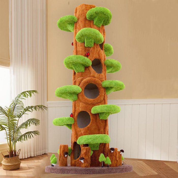 90.5 Inches Tall Magic Forest Cat Tree Tower - Image 1