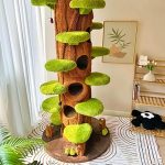 90.5 Inches Tall Magic Forest Cat Tree Tower - Image 9