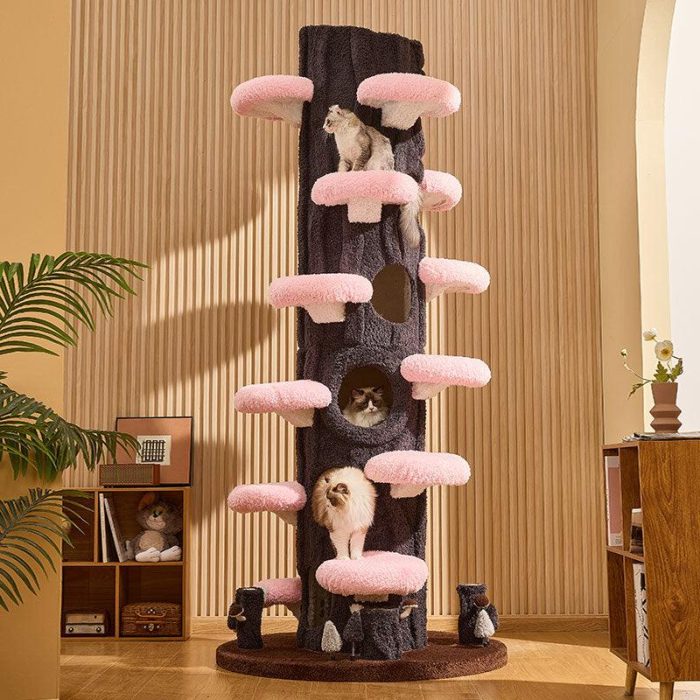 90.5 Inches Tall Magic Forest Cat Tree Tower - Image 5