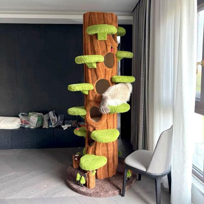 90.5 Inches Tall Magic Forest Cat Tree Tower - Image 4