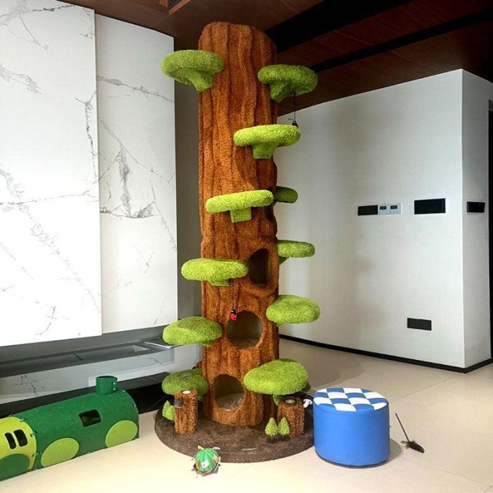 90.5 Inches Tall Magic Forest Cat Tree Tower - Image 3