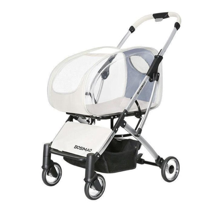 3 in 1 Folding Cat Stroller with Removable Carrier - Image 13