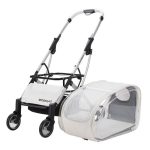 3 in 1 Folding Cat Stroller with Removable Carrier - Image 14