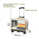 Rolling Pet Carrying Case Adjustable Pull Rod - Image 8